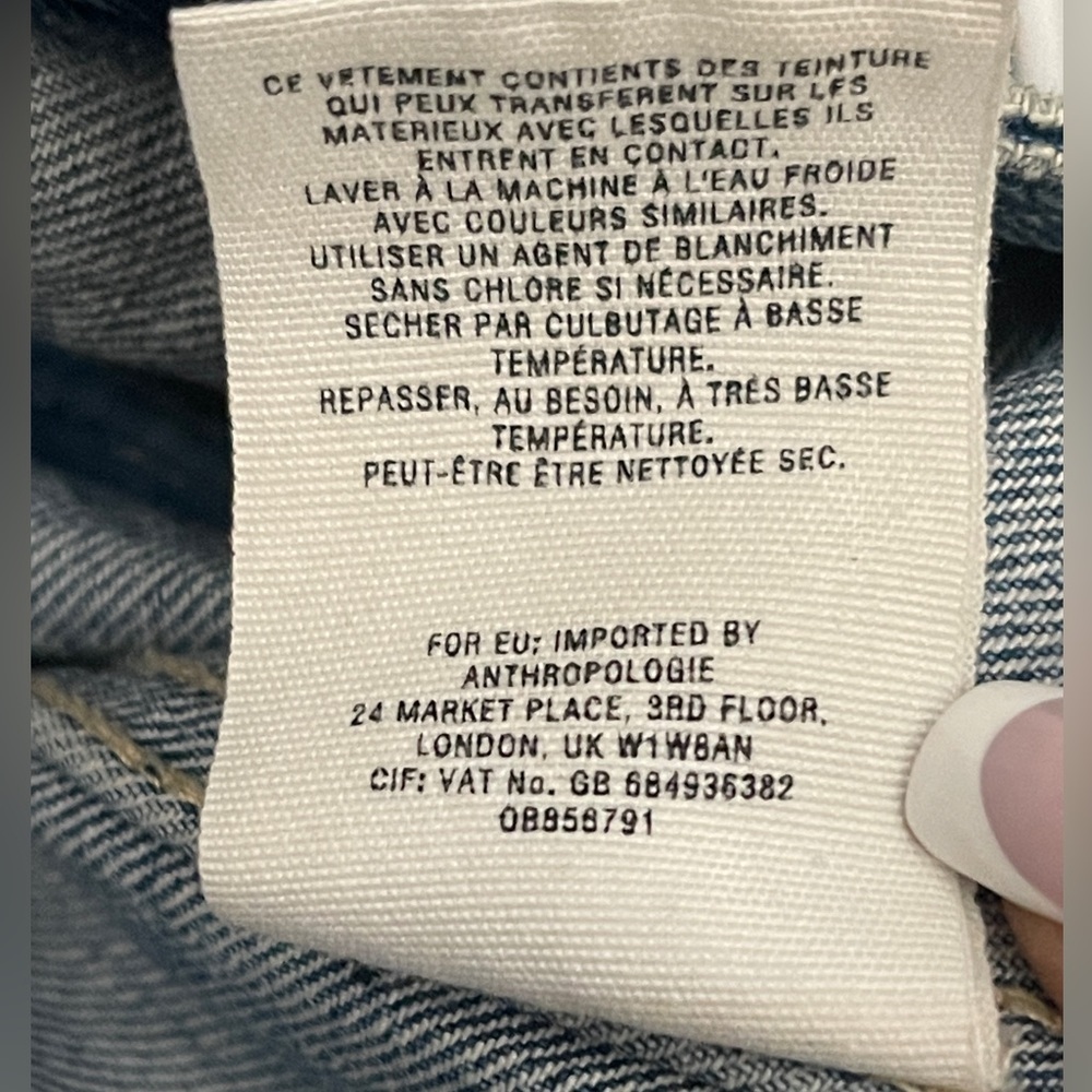 Pilcro Anthropologie Denim Jacket XS Back To School Light Wash - Picture 5 of 6